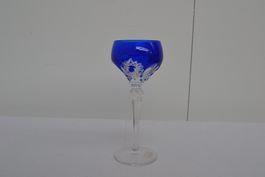 Antikes Kristallglas Blau