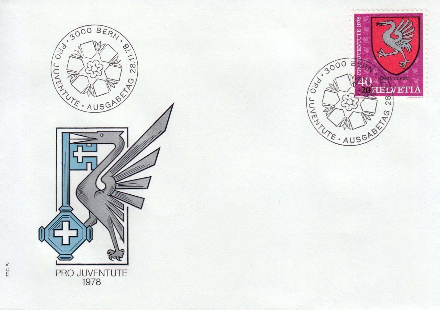 Tutti i francobolli: 1978 Pro Juventute 4 FDC – Usato da Spreitenbach venduto da Mustang_1105 1
