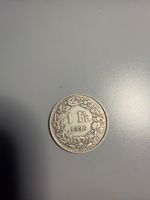 1 Franken 1936 Helvetia Münze guter Zustand