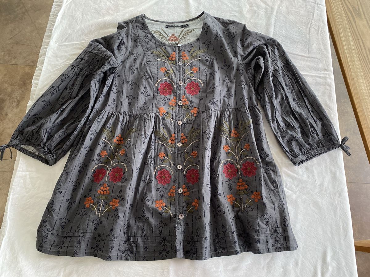 Gudrun Sjöden Tuniken: Blouse-tunique brodée t. M – Neu (gemäss Beschreibung) aus Lonay von Ikoko