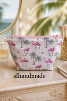 🦩Flamingo-Flitzer🦩Krims-Krams Täschli - sfhandmade