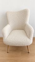 JYSK Sessel Bouclé Beige/Creme – gebraucht, guter Zustand