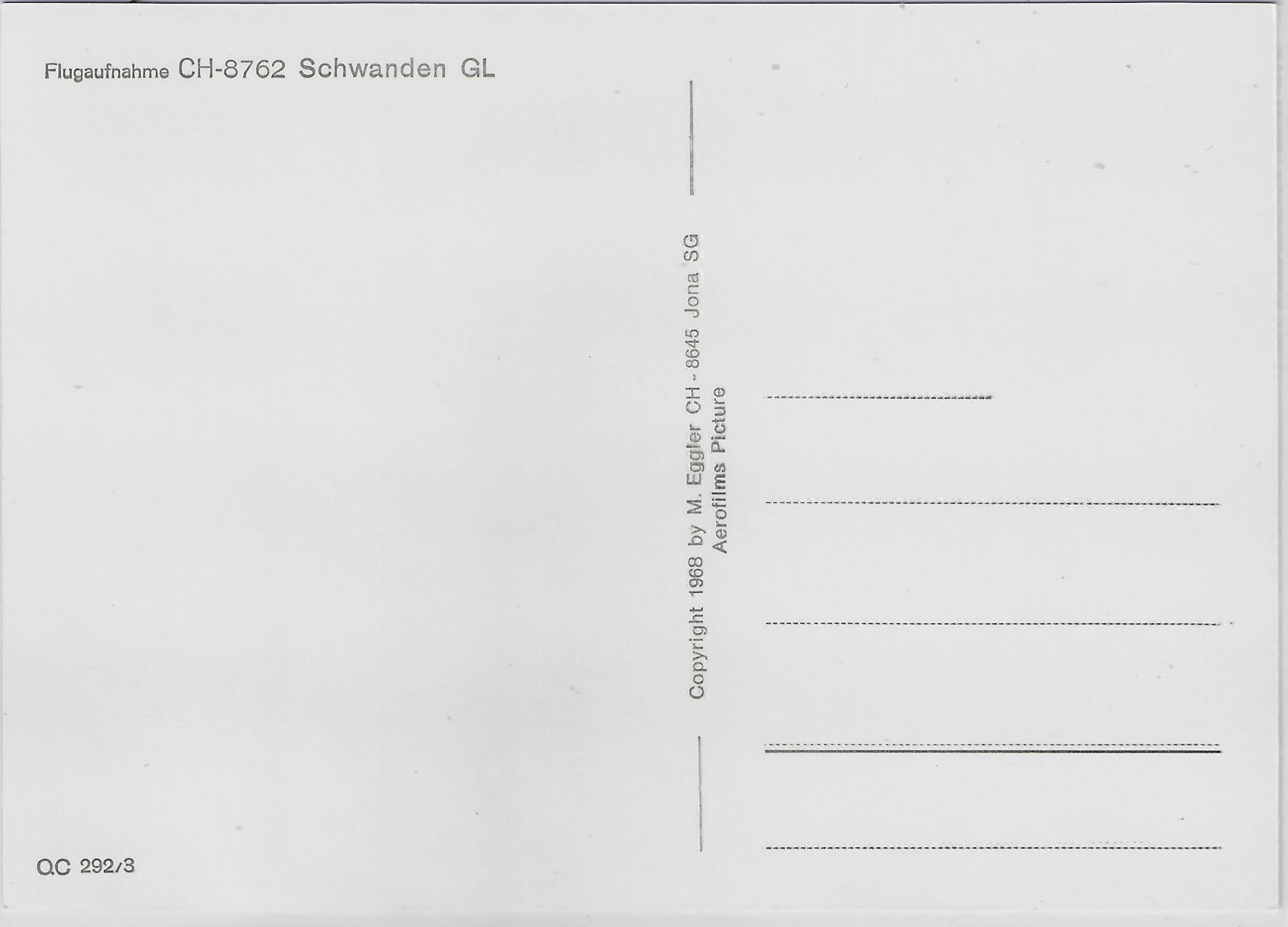 Cartoline postali: Flugaufnahme Schwanden GL – Antico da Ettingen venduto da Kartenplanet 1