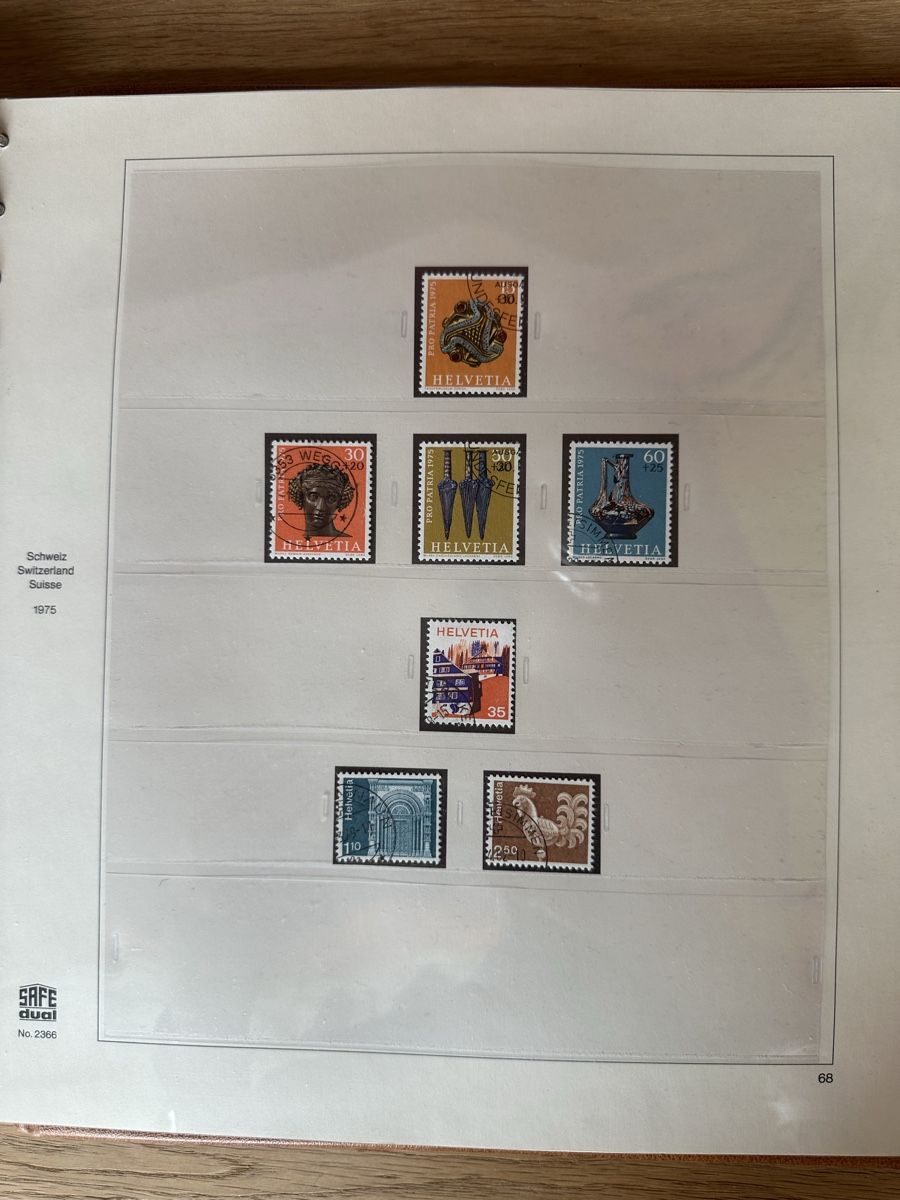 Tutti i francobolli: Schweiz - Linder Safe Dual 1960 - 1982 o – Usato da Schmitten / FR venduto da Samsara169 5