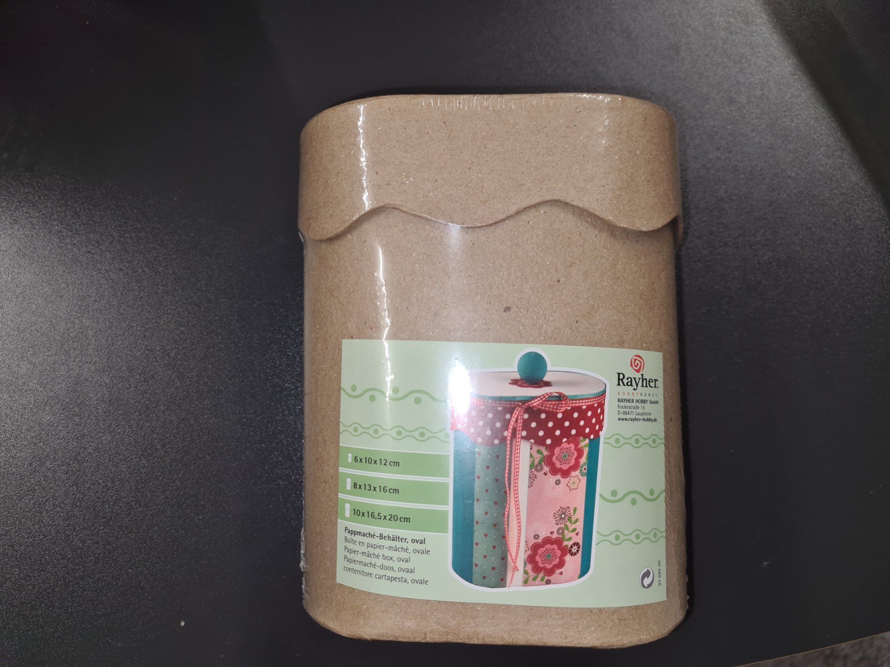 Sonstige Dekorationen & Accessoires: Pappmache Dose oval – Neu und originalverpackt aus Killwangen von KIANA08