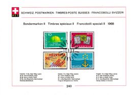 Schweuz Postmarken  1968  Propagande Neuf et oblitéré