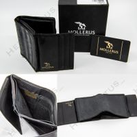 Maison Mollerus Beverin Portemonnaie Black/Gold + Box