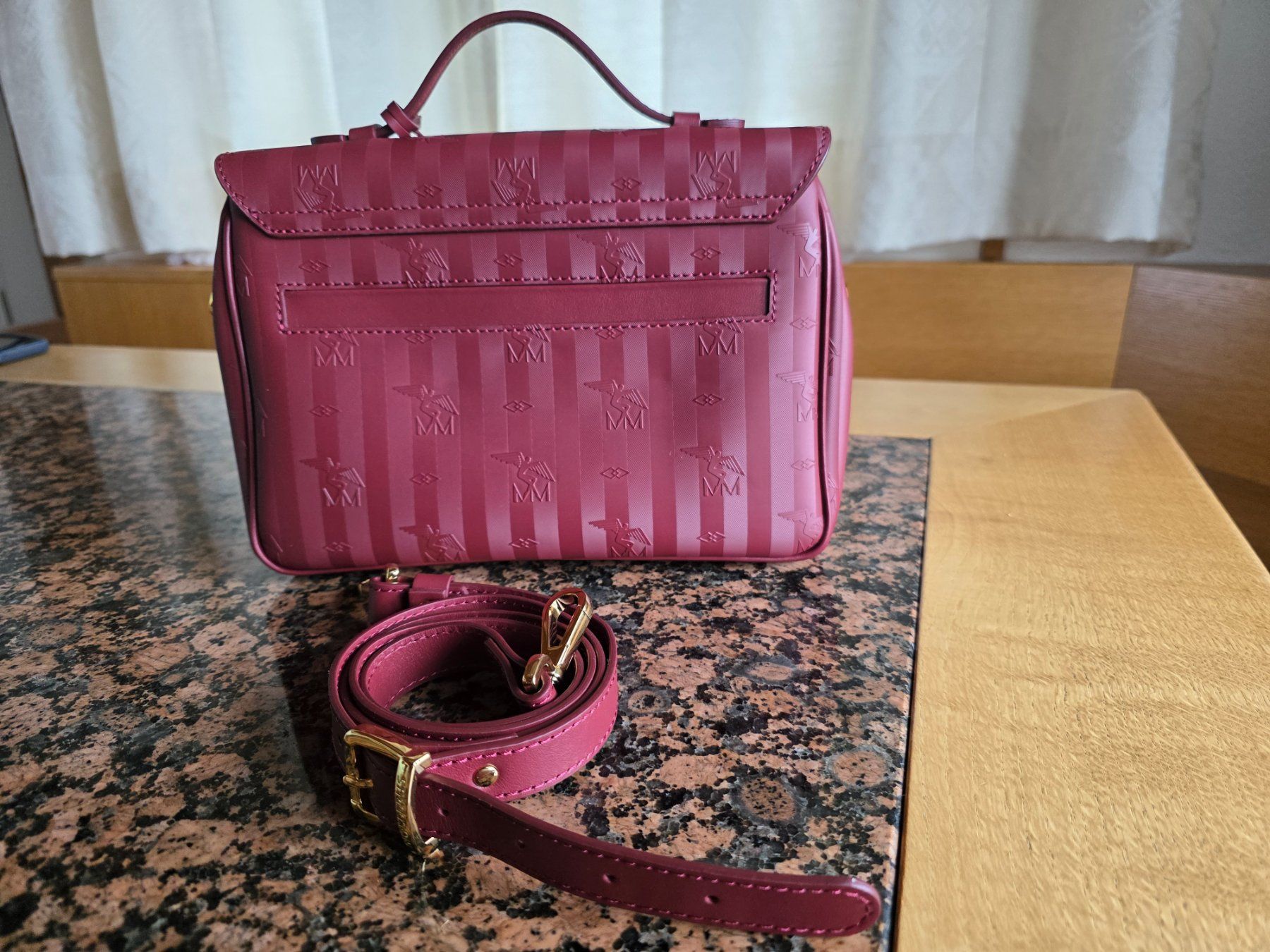 Maison Mollerus Borse da donna: Maison Mollerus Marly antik rot und gold – Nuovo e nell'imballaggio originale da Bennau venduto da Fortunata 3