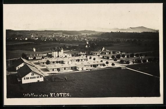 Cartoline postali: AK Kloten, Waffenplatz, 1929 – Usato da Berlin venduto da bartko-reher