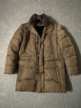 Herren Winterjacke C&A braun gefüttert guter Zustand