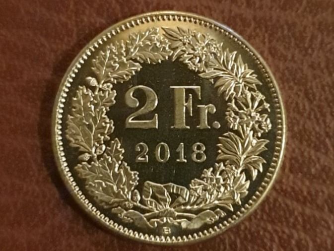 Alle Münzen: 2 Franken 2018 unzirkuliert  - stempelglanz! – Neu (gemäss Beschreibung) aus Biel/Bienne von underdogs 1