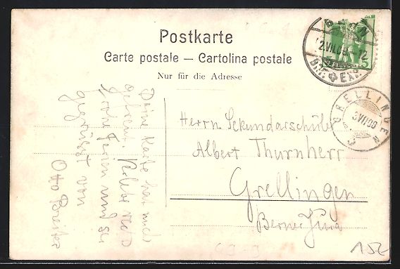 Cartoline postali: Mürrenbahn, Bergbahn mit Blick auf Eige – Usato da Berlin venduto da bartko-reher 1