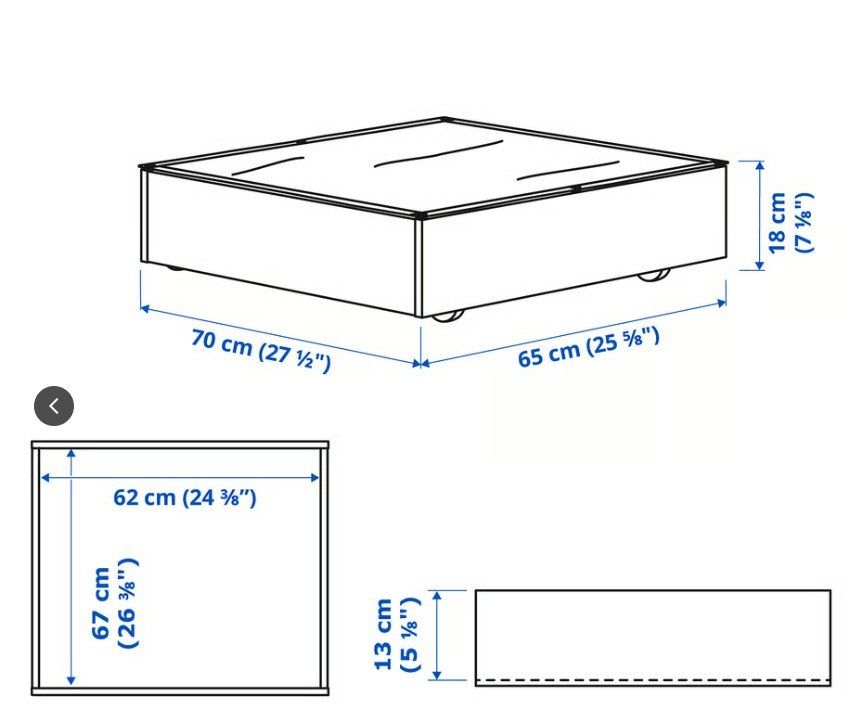 Ikea Altro per la casa: VARDÖ Bettkasten Ikea – Usato da Seengen venduto da die_Katze 9