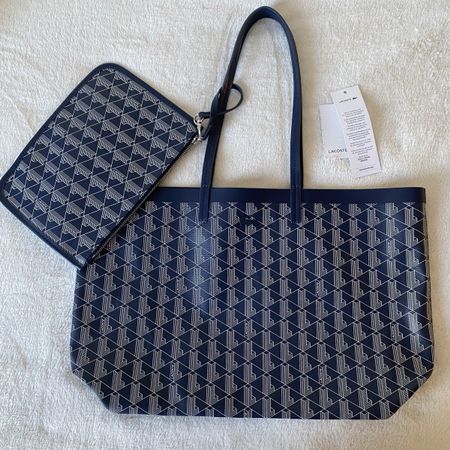 Lacoste Shopper Tote Marine Bleu NEU