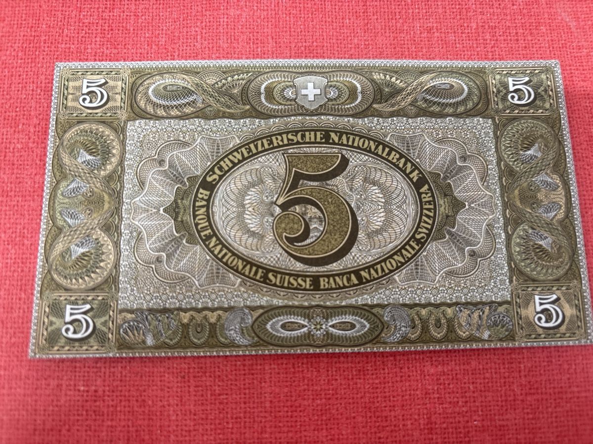 Banconote: Seltene 5 Franken Note von 1952 - Unzirkuliert TOP – Nuovo (secondo la descrizione) da Ormalingen venduto da digital09 3