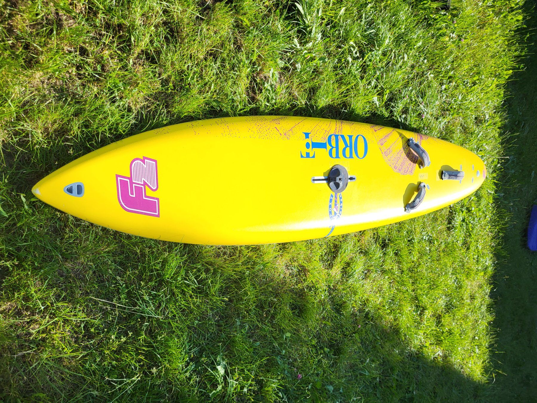 Tavole da surf e di nuoto: F2 Orbit 124L Windsurfboard mit Tasche & Finne – Usato da Riehen venduto da WindsurferatComersee