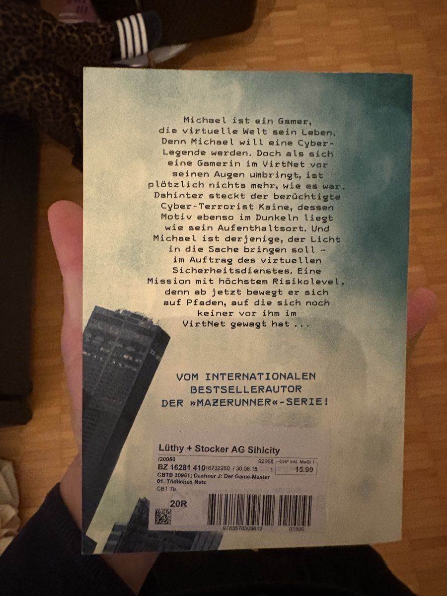 Libri: James Dashner - Der Game Master - Top Zustand! – Nuovo (secondo la descrizione) da Zürich venduto da noahdenoah 1