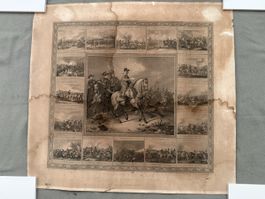 Historisches Bild Friedrich der Grosse Schlachtenblatt 1757 
