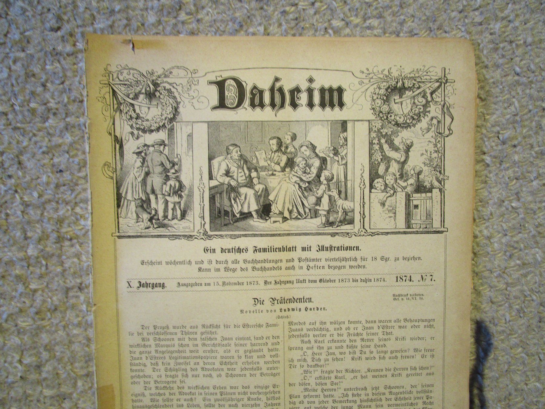 Poster & Bilder: Extrait du manuscrit de Luther récemment découvert, 1530 – Gebraucht aus Matran von madren 1