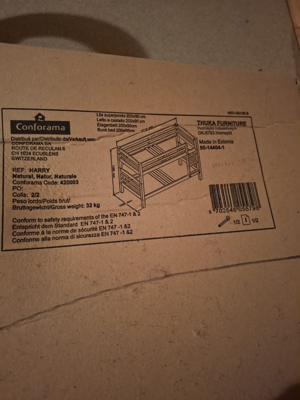 Conforama Betten: Etagenbett / Hochbett Harry gebraucht – Gebraucht aus Schwaderloch von Doppelmeter81 5