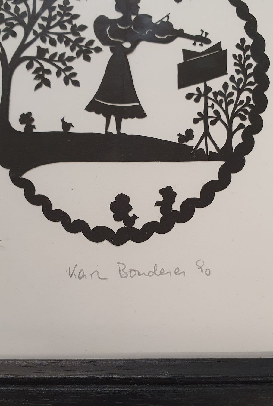 Grafiken & Lithographien: Scherenschnitt Karin Bonderer - 2er Set gerahmt – Gebraucht aus Kreuzlingen von Rschweiz1 5