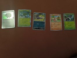 Pokemon Cards set of 5. Various Pokemon. Used condition.