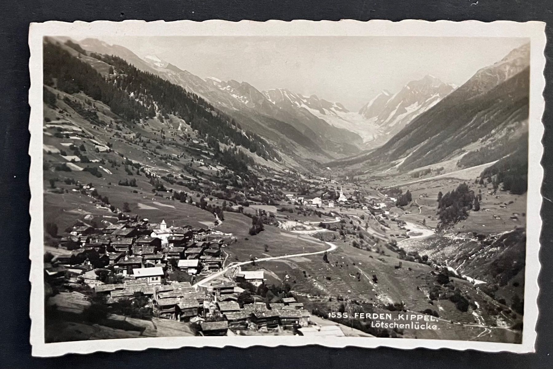 Cartoline postali: FERDEN KIPPEL, Lötschenlücke. Ca. 1950 – Usato da Ostermundigen venduto da DaxKarten-75