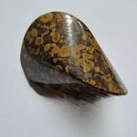 Buntjaspis Oloid 7x4.5cm Handgeschliffen