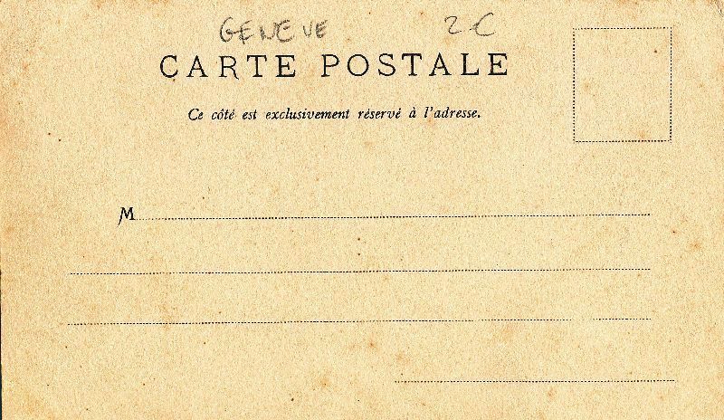 Cartoline postali: Genève - Ariana - Parc aux Biches + c1900 – Usato da Emmenbrücke venduto da teestube 1