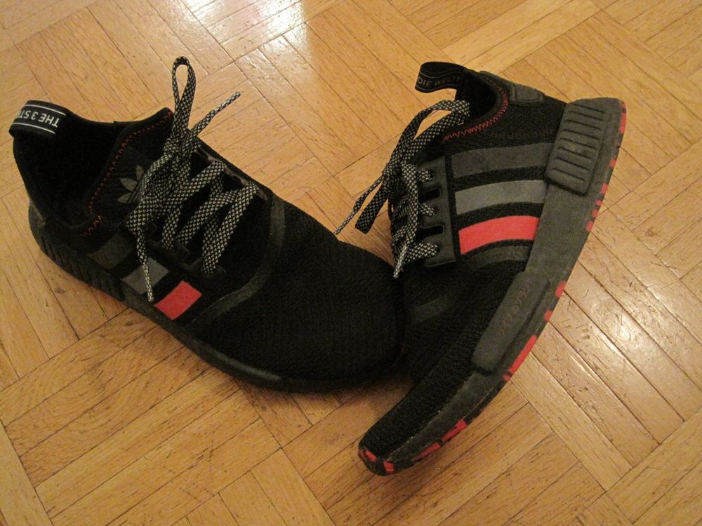 ADIDAS NMD R1 SCHWARZ ROT GR. 41 Kaufen auf Ricardo