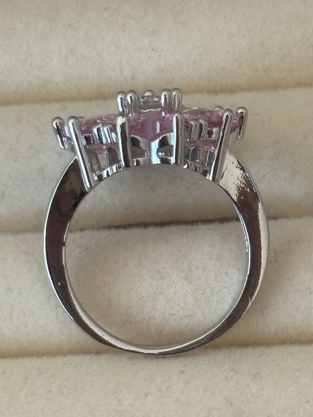 Anelli: Luxus Elegante Gr.19/9 Ring Farbe: Silber/Rosa – Nuovo (secondo la descrizione) da Biel-Bienne venduto da Roserosse13 5