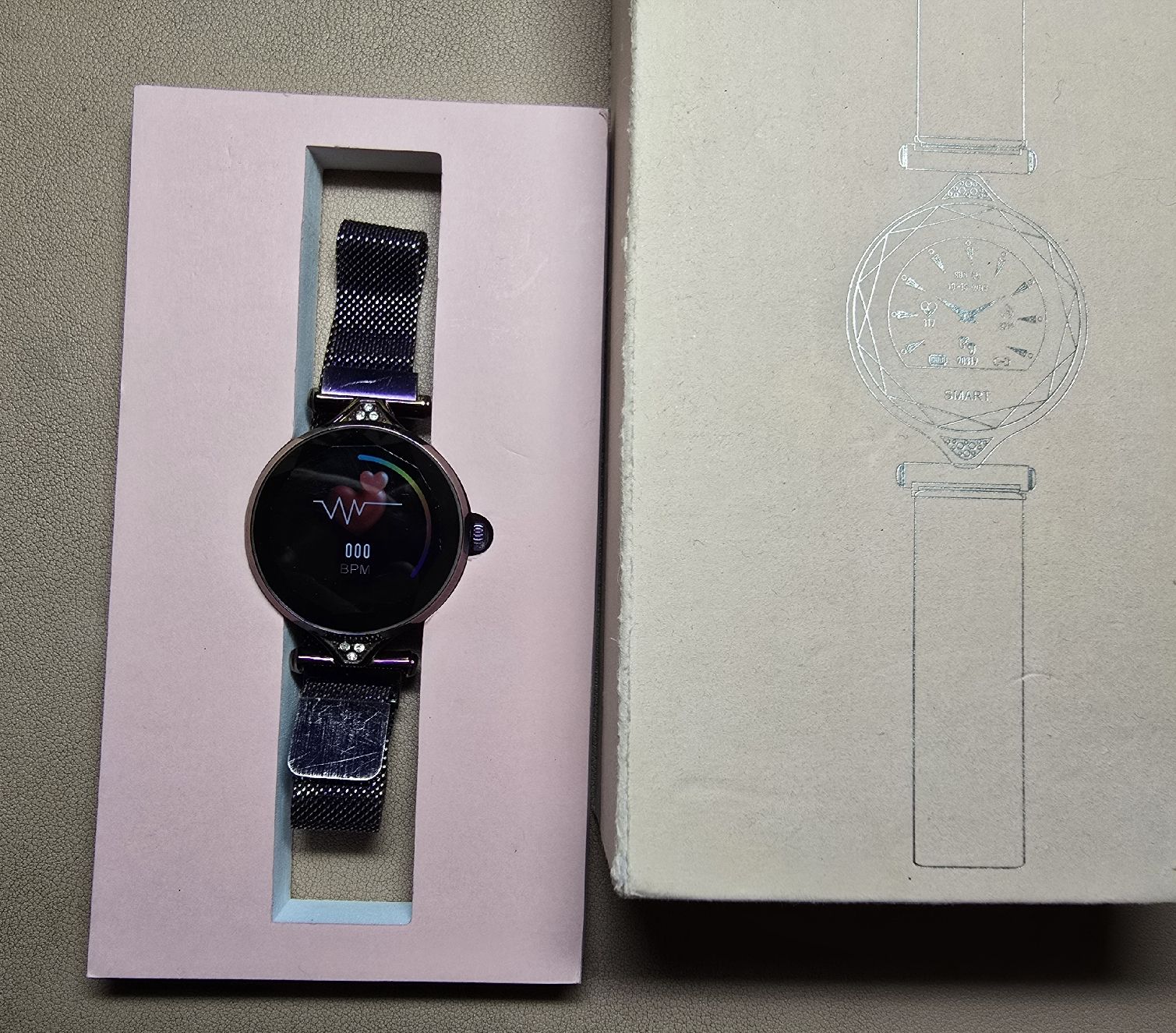Smart Smartwatch: Elegante Smartwatch mit Metalarmband – Gebraucht aus Nidau von Biohoney 1
