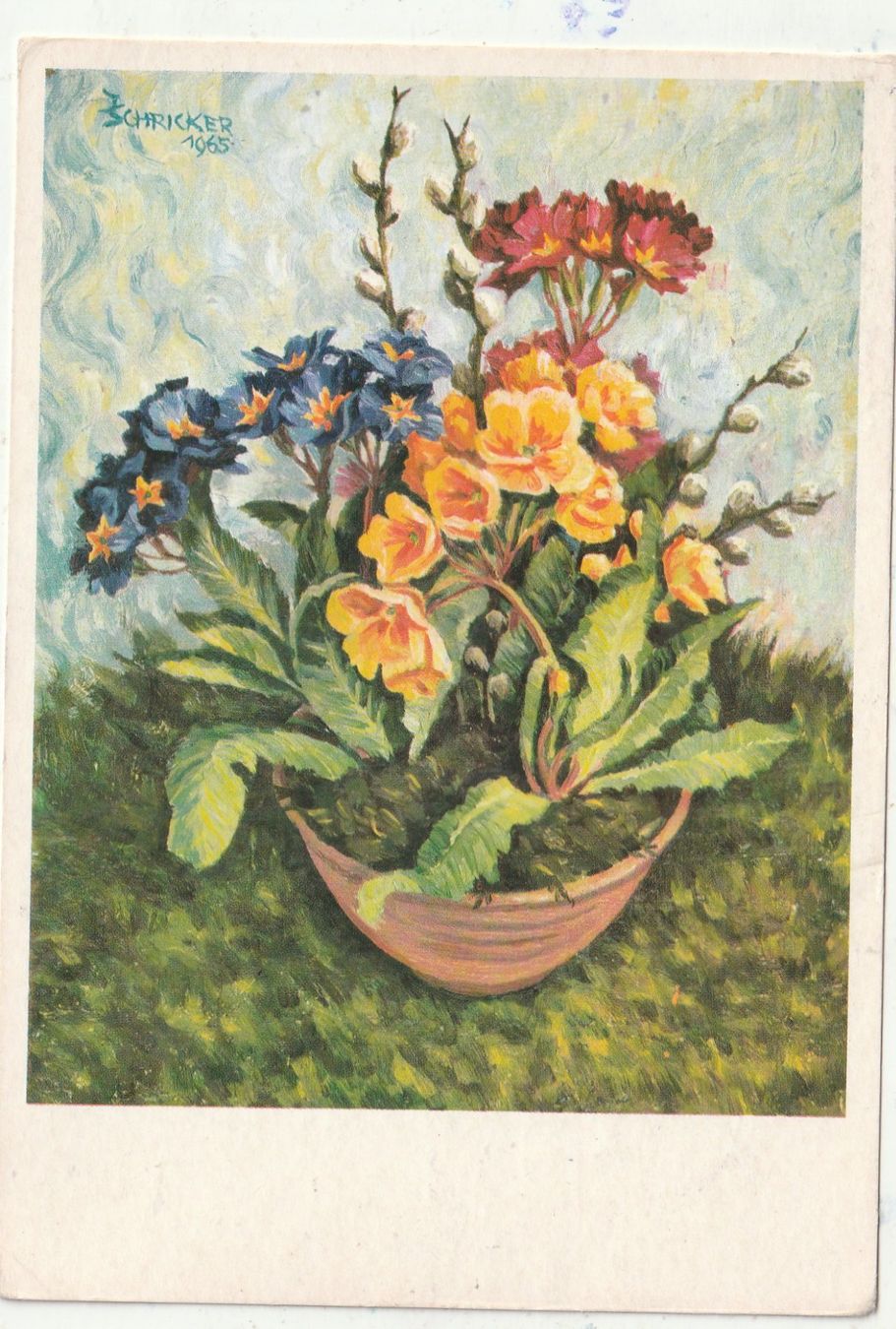 Ansichtskarten: Blumenkarte – Gebraucht aus Lumbrein von made02