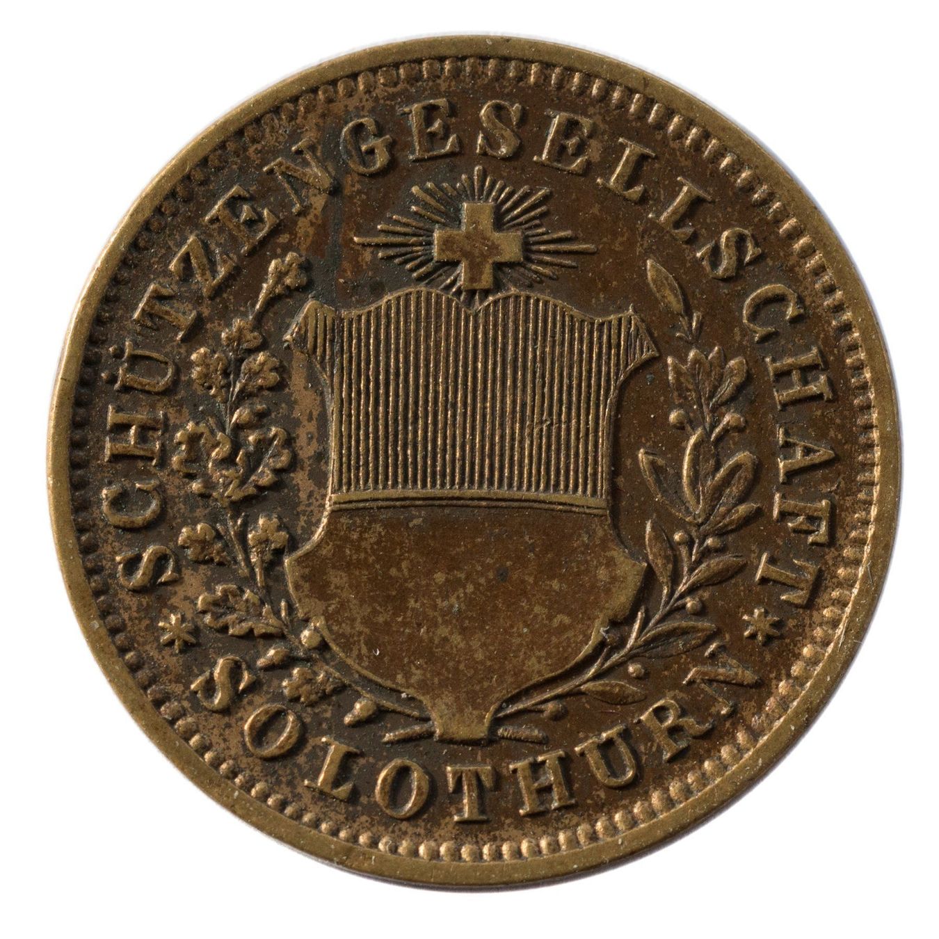 Medaglie: Jeton Schützengesellschaft Solothurn o.J – Usato da Rotkreuz venduto da Swiss-Coins