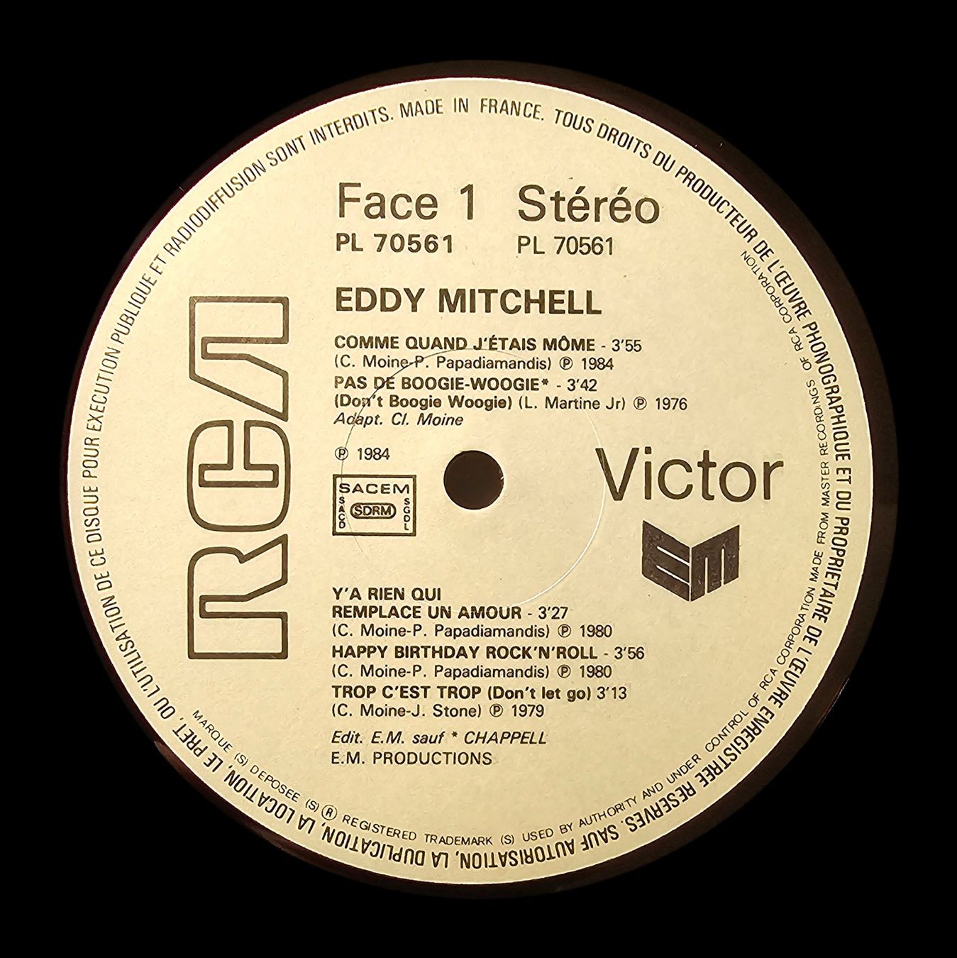 Schallplatten: Eddy Mitchell – Eddy Mitchell (3 LP Box Set) – Gebraucht aus Wahlen b. Laufen von Cg10 6