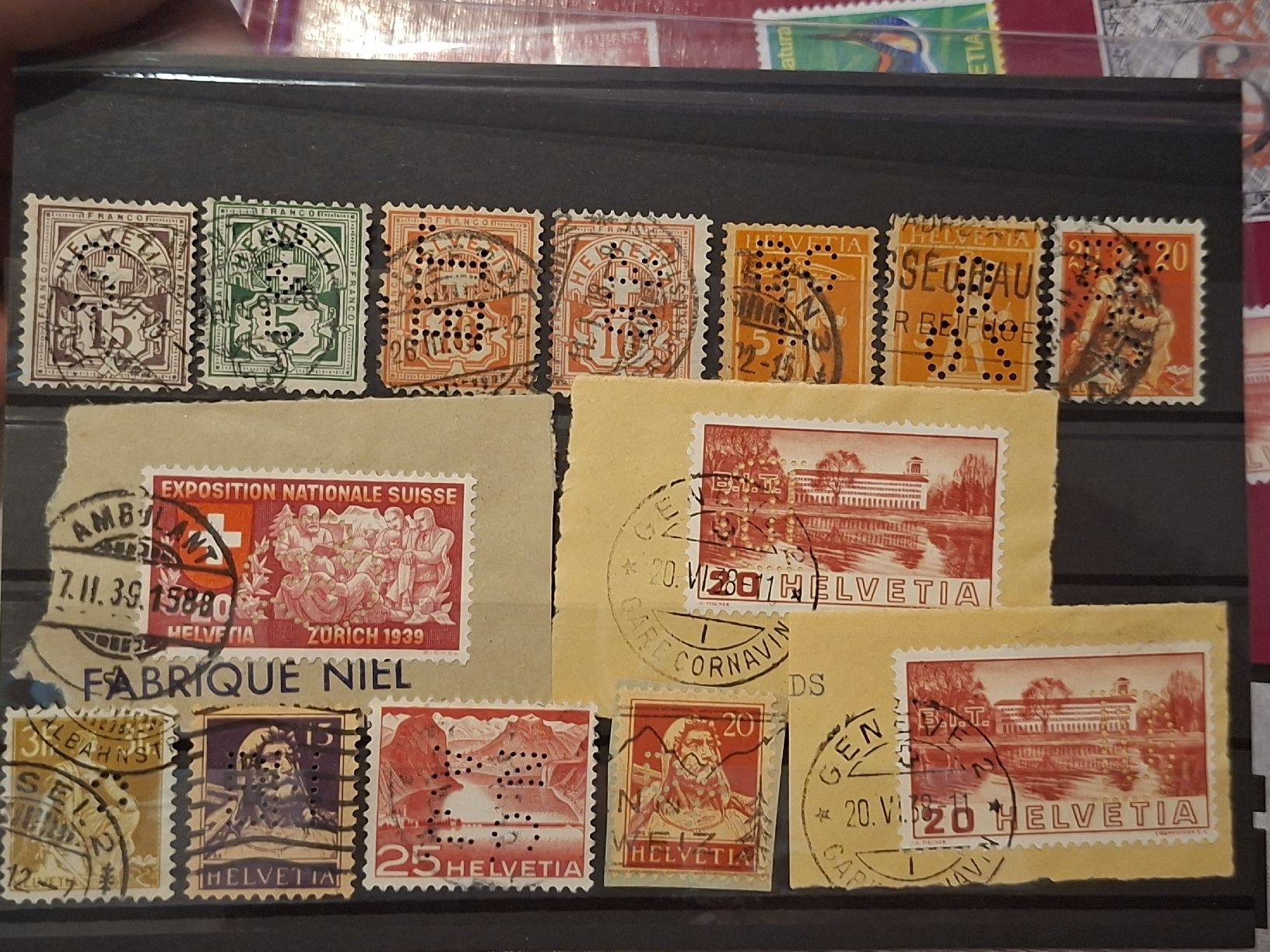 Alle Briefmarken: Perfins Schweiz div. – Gebraucht aus Balgach von SIMEON27 1