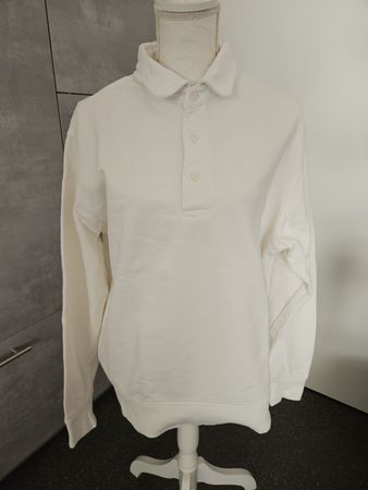 Herren Pullover MNG weiss Kragen Knöpfe Grösse L neuwertig