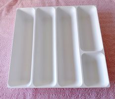 Top Zustand! Weisser IKEA Besteckkasten Schubladeneinsatz