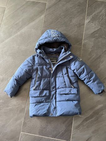 Winterjacke Jungen blau gefüttert guter Zustand Grösse 104