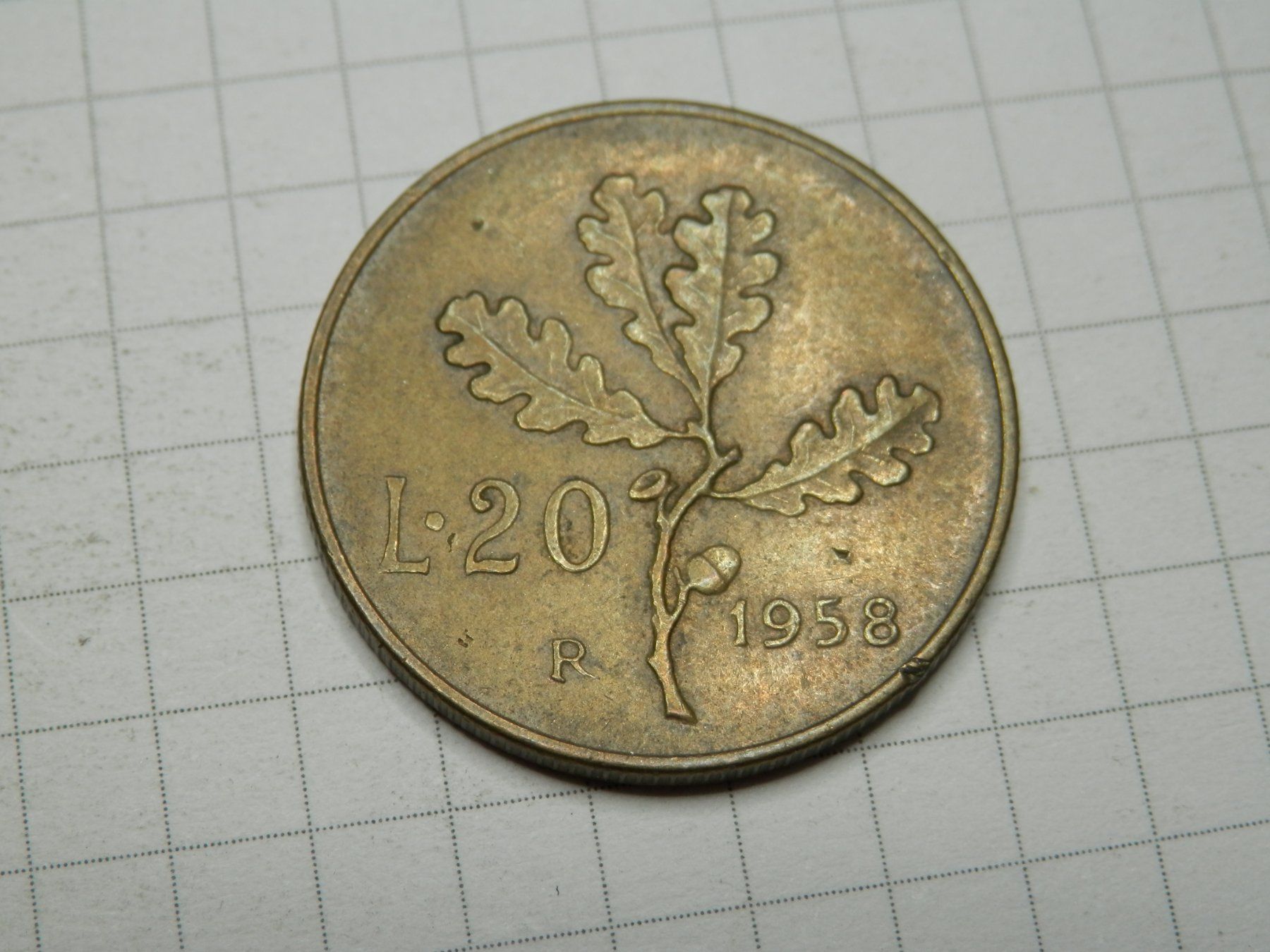 Tutti le monete: Italien 20 Lire, 1958 – Usato da Weiach venduto da weiach81