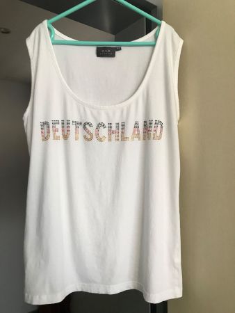 Sommerliches Shirt, Deutschland - Motiv, Gr. 42