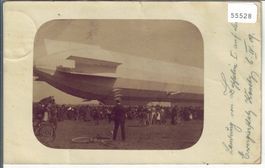 Landung vom Zeppelin I. auf dem Exerzierplatz Konstanz 1909