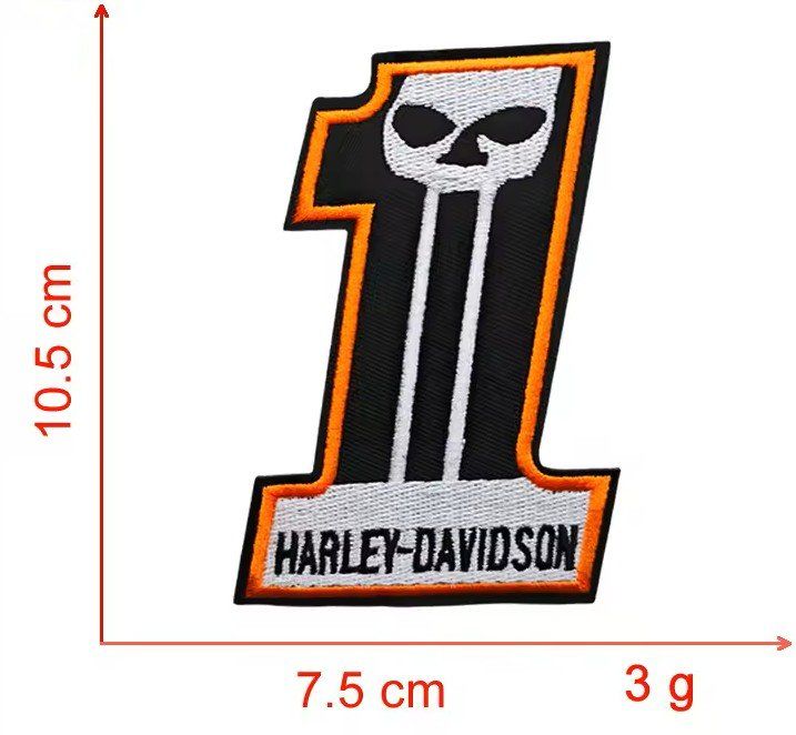 Harley-Davidson Patches: Écusson Harley-Davidson Numéro Un J175 – Neu und originalverpackt aus Allens von MADE.IN.ROCK.N.ROLL 2