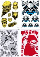 Totenköpfe Sticker 4 Bogen Auto Motorrad Scooter Tuning NS24
