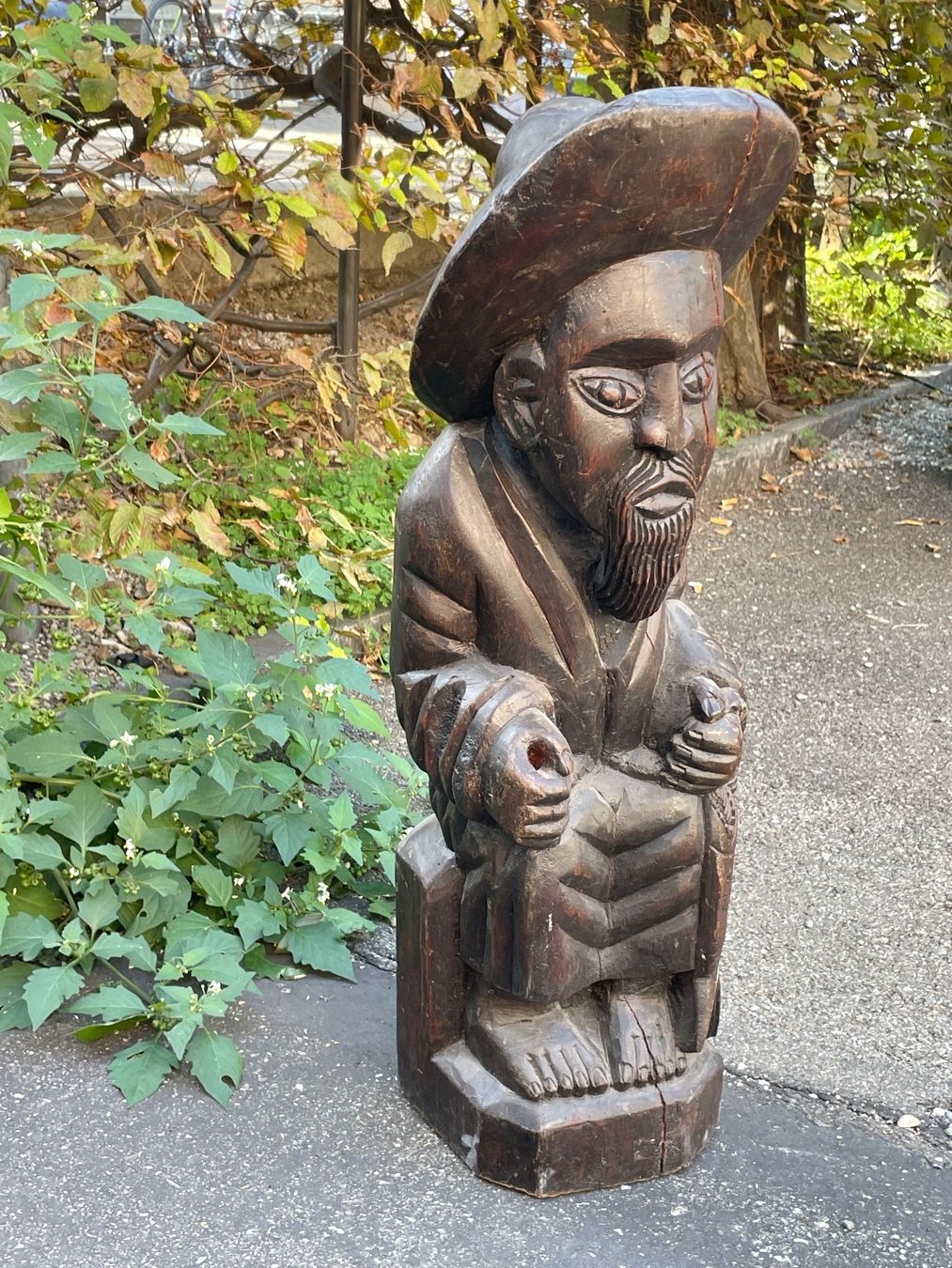 Skulpturen & Statuen: Vintage Holz Skulptur Asien – Gebraucht aus Zürich von Vintage-1993 4