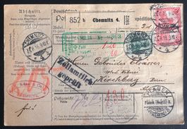 Empfangsschein v. Chemniz nach Kirchberg v. 1916