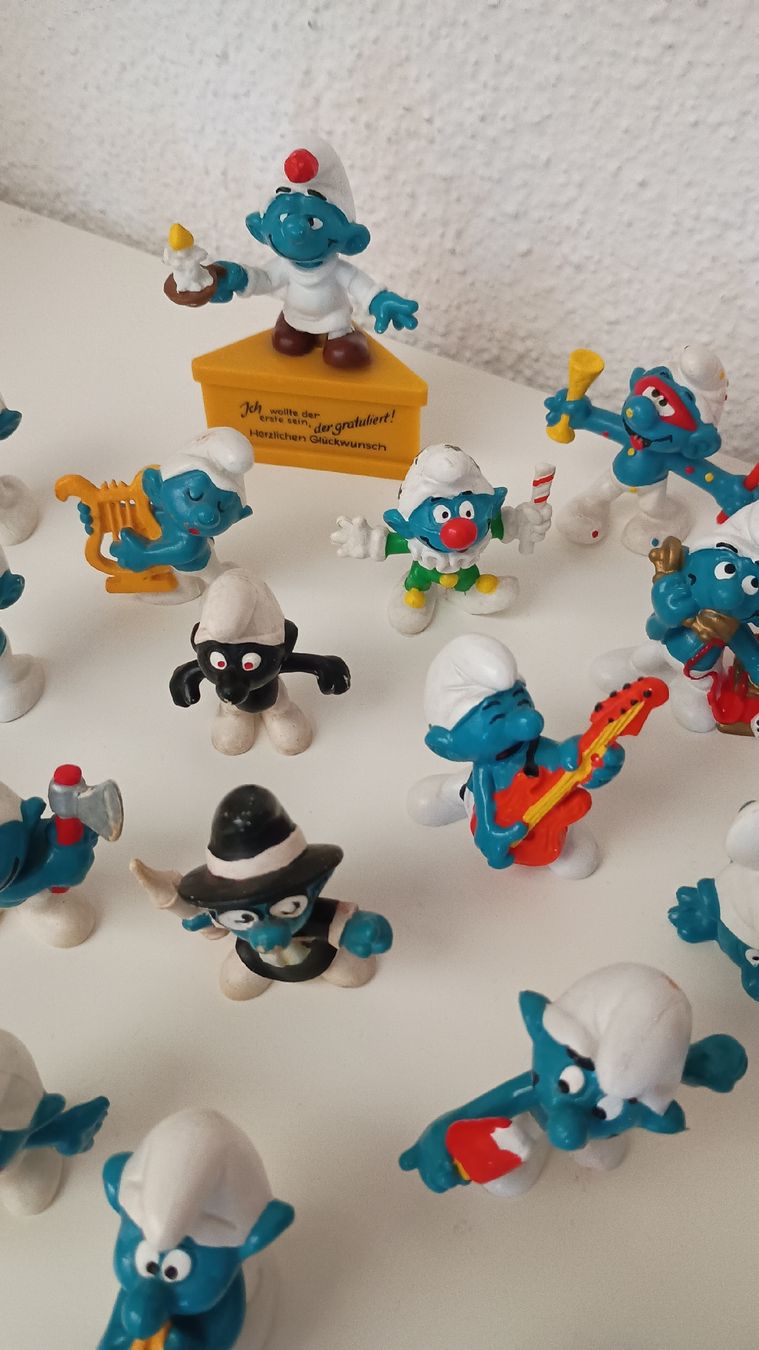 Statuette: Sammlung Schlümpfe Schlumpf Figuren Retro – Usato da Berg TG venduto da kboettner77 3