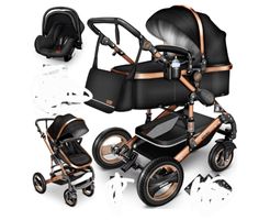 Poussette trio Kinderkraft MOOV très peu utilisée - bon état
