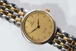 Omega DeVille Stahl/18k Gold Luxusuhr/Damenuhr - 8W