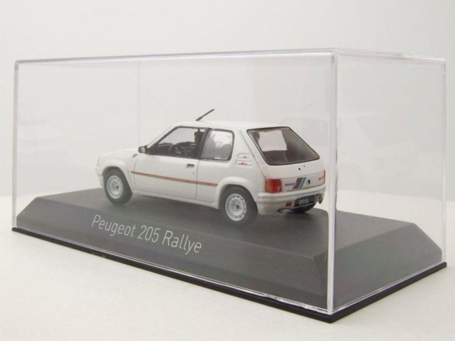 PEUGEOT 1988 1:43 MEIJE WHITE RALLYE 205 MINIATURE